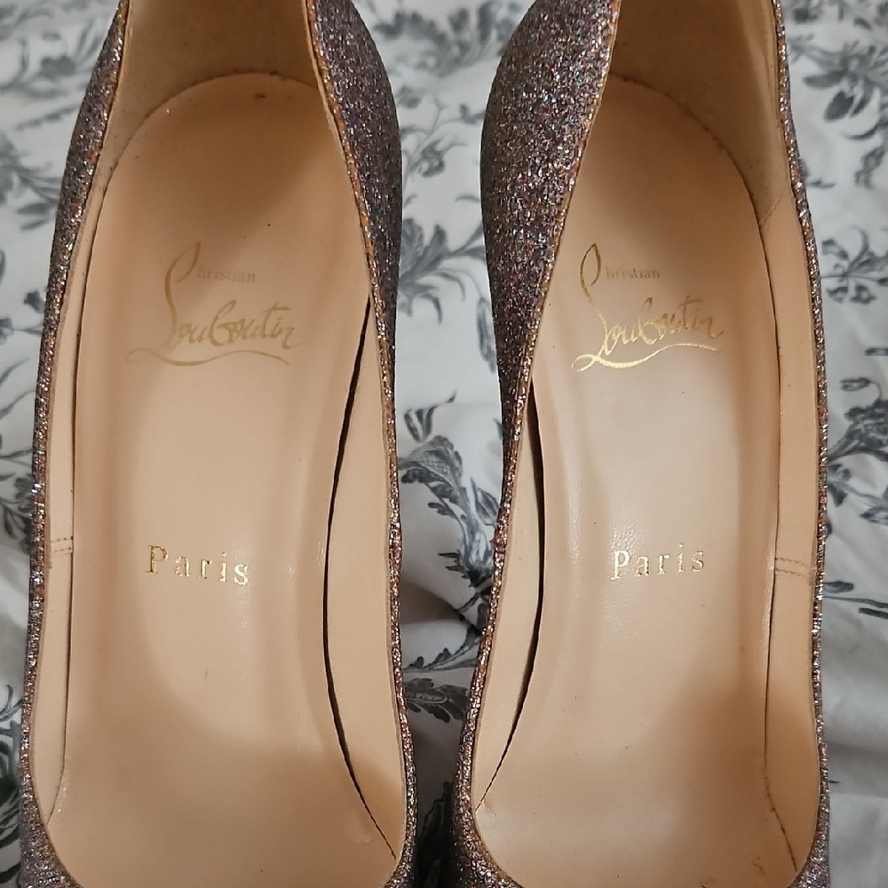 Christian Louboutin Glitter High Heels - Picture 6 of 6